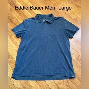 Eddie Bauer Men's Polo in Slate Blue